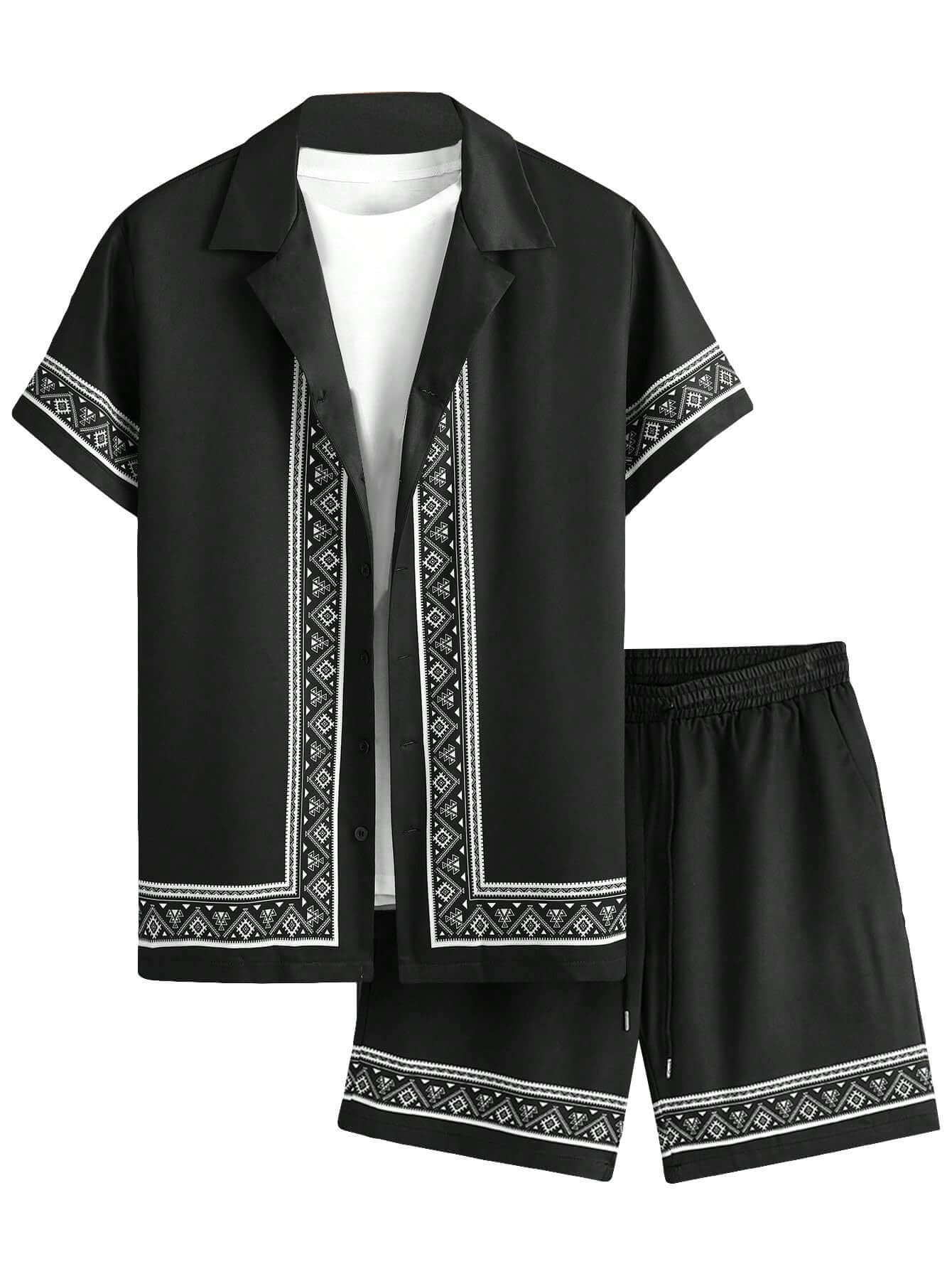 Shorts Hawaiian Shirt Suit for Men by INSANITY BEAST