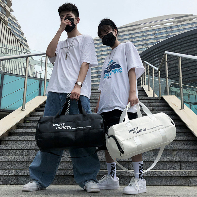 Duffle Bags Large Capacity PU Waterproof Sports Travel Bag