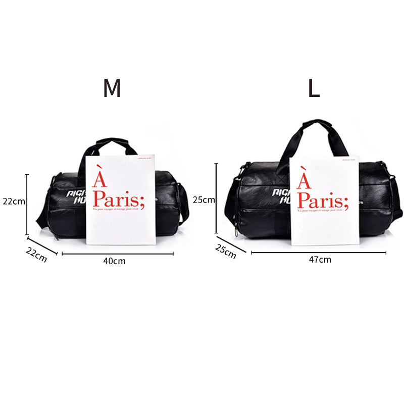 Duffle Bags Large Capacity PU Waterproof Sports Travel Bag