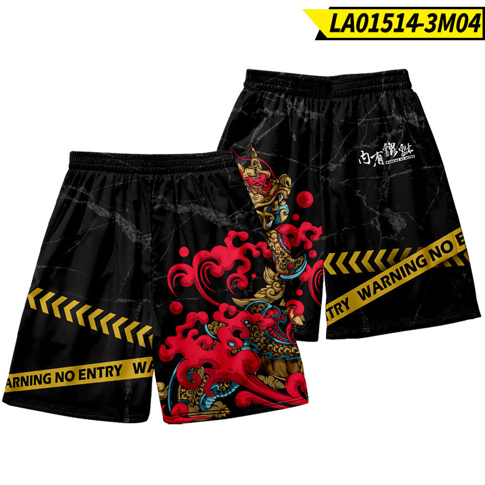 Shorts Trendy Pig Print Beach Shorts for Men by INSANITY BEAST