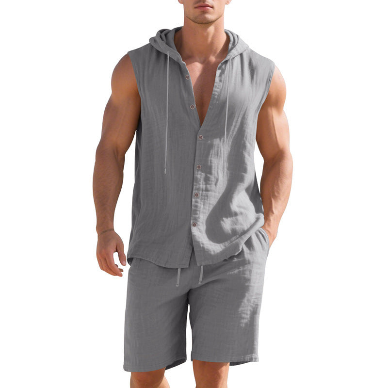 Shorts Sleeveless Shirt Suit for Men by INSANITY BEAST