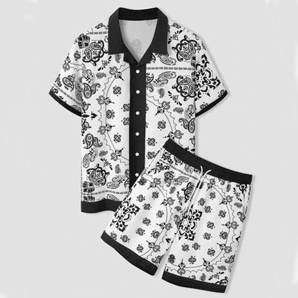 Shorts Hawaiian Shirt Suit for Men by INSANITY BEAST