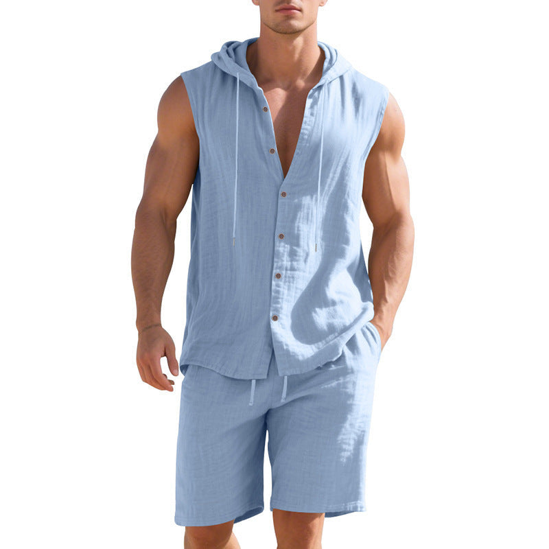 Shorts Sleeveless Shirt Suit for Men by INSANITY BEAST