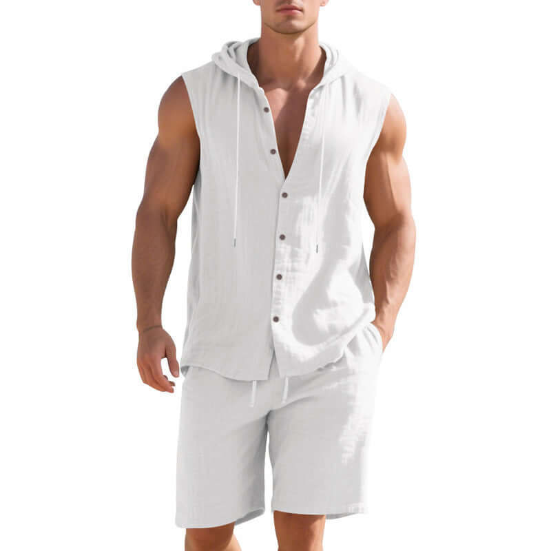 Shorts Sleeveless Shirt Suit for Men by INSANITY BEAST