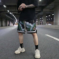 Shorts Floral loose shorts beach shorts featuring vibrant tropical leaf design perfect for active lifestyles.
