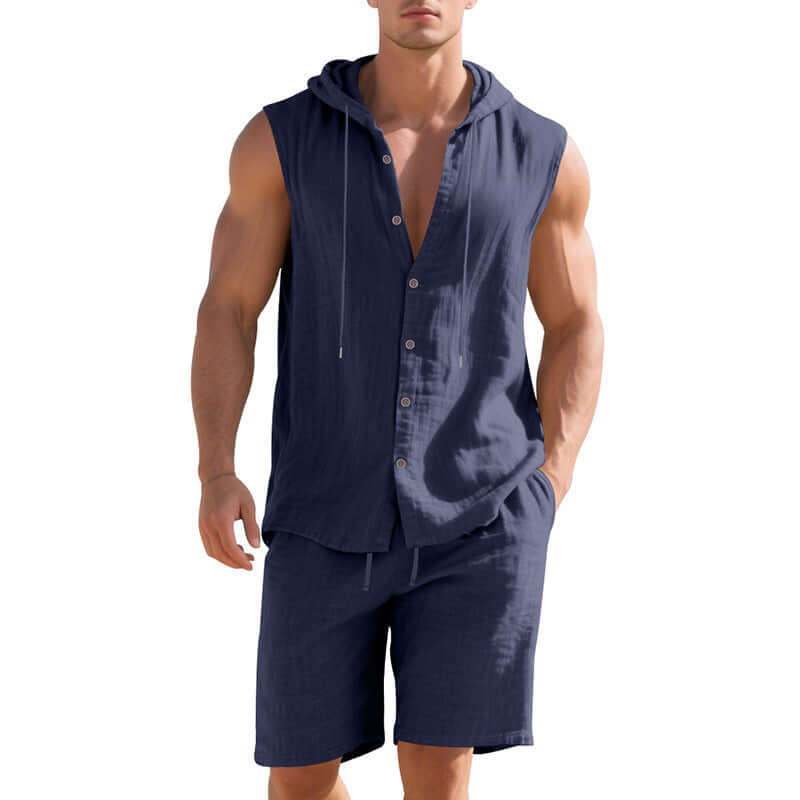Shorts Sleeveless Shirt Suit for Men by INSANITY BEAST