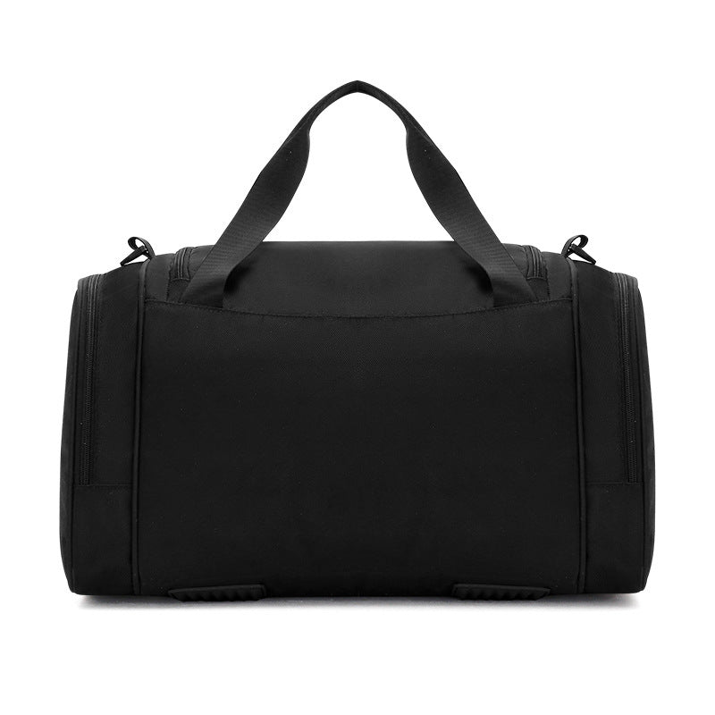 Large Capacity duffle bags for travel and gym, showcasing a stylish black design.