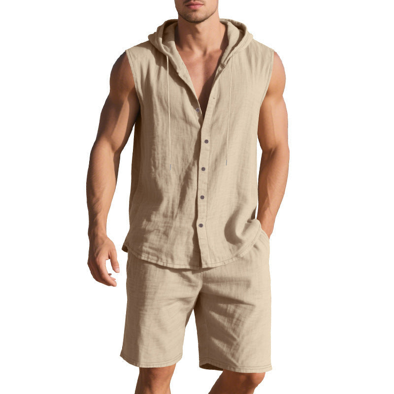 Shorts Sleeveless Shirt Suit for Men by INSANITY BEAST