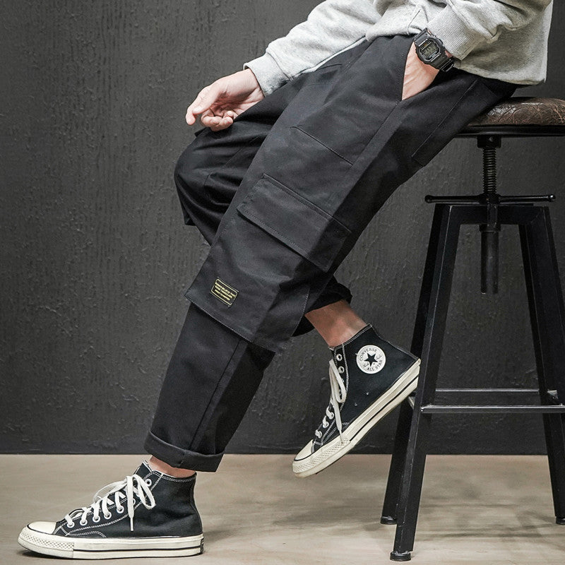 CLOTHES Straight Cargo Pants Men's Trousers by INSANITY BEAST