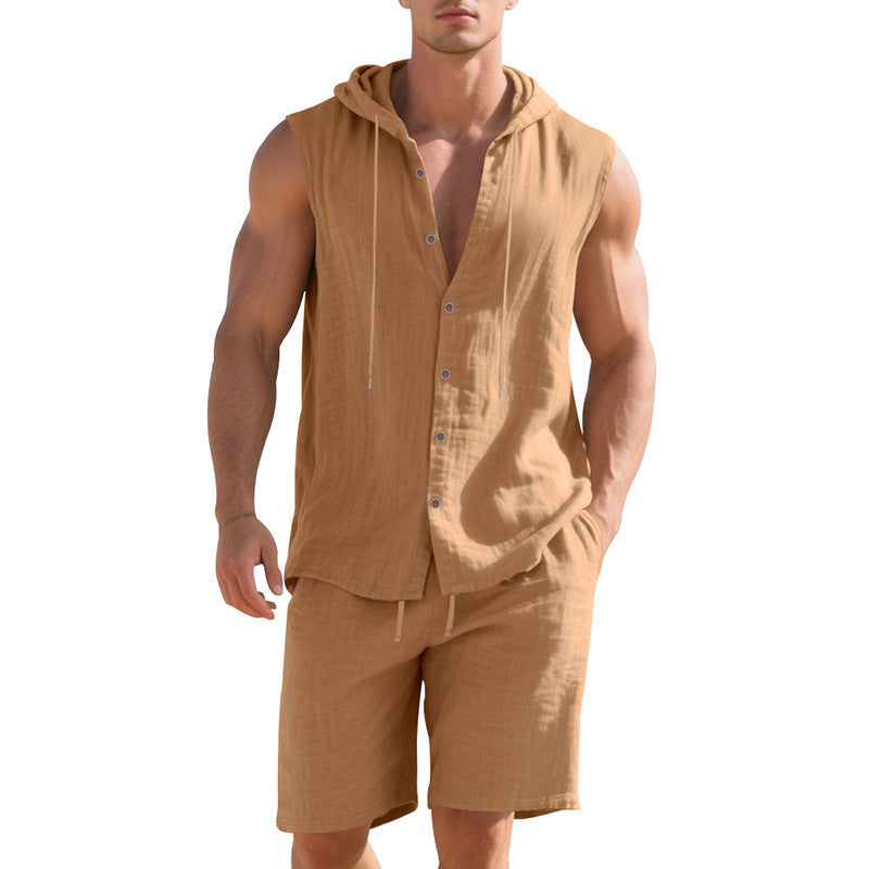 Shorts Sleeveless Shirt Suit for Men by INSANITY BEAST