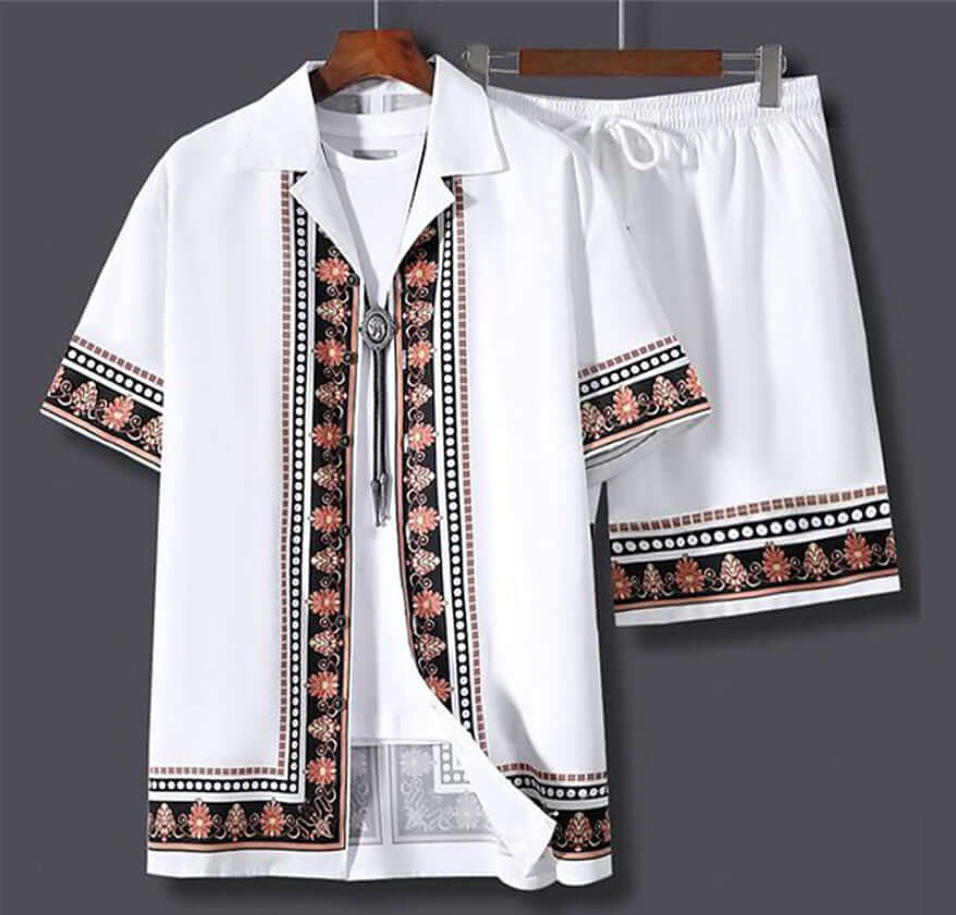 Shorts Hawaiian Shirt Suit for Men by INSANITY BEAST