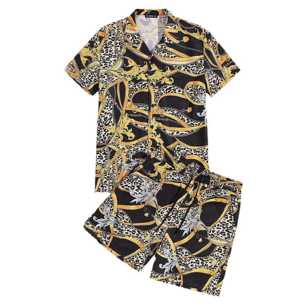 Shorts Hawaiian Shirt Suit for Men by INSANITY BEAST