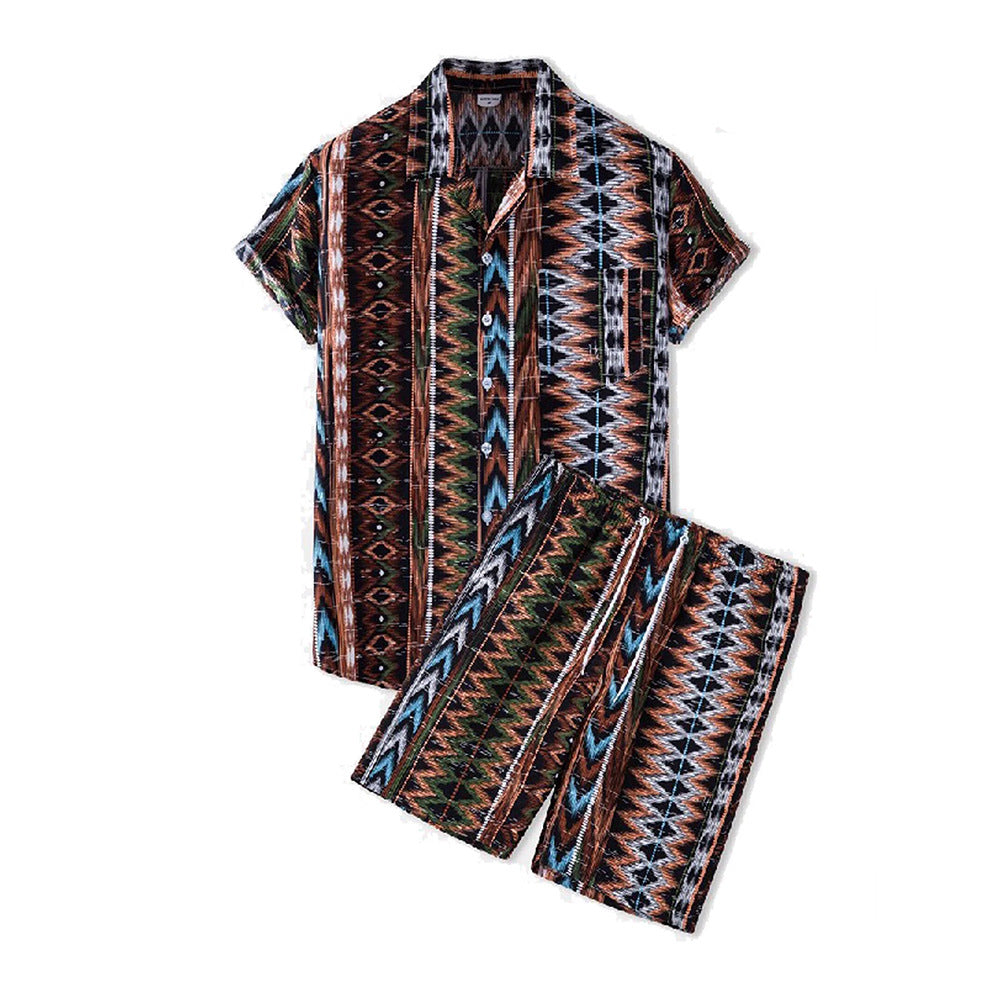 Shorts Hawaiian Shirt Suit for Men by INSANITY BEAST
