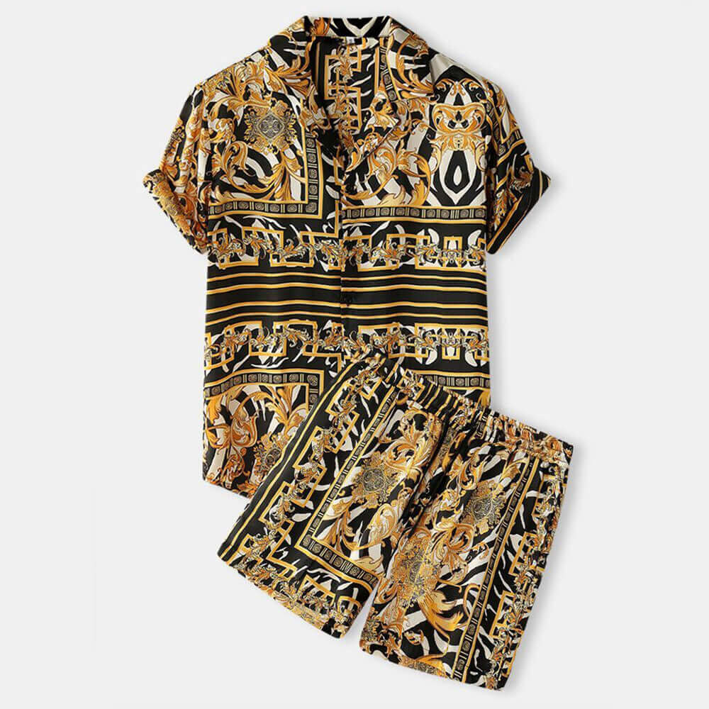 Shorts Hawaiian Shirt Suit for Men by INSANITY BEAST