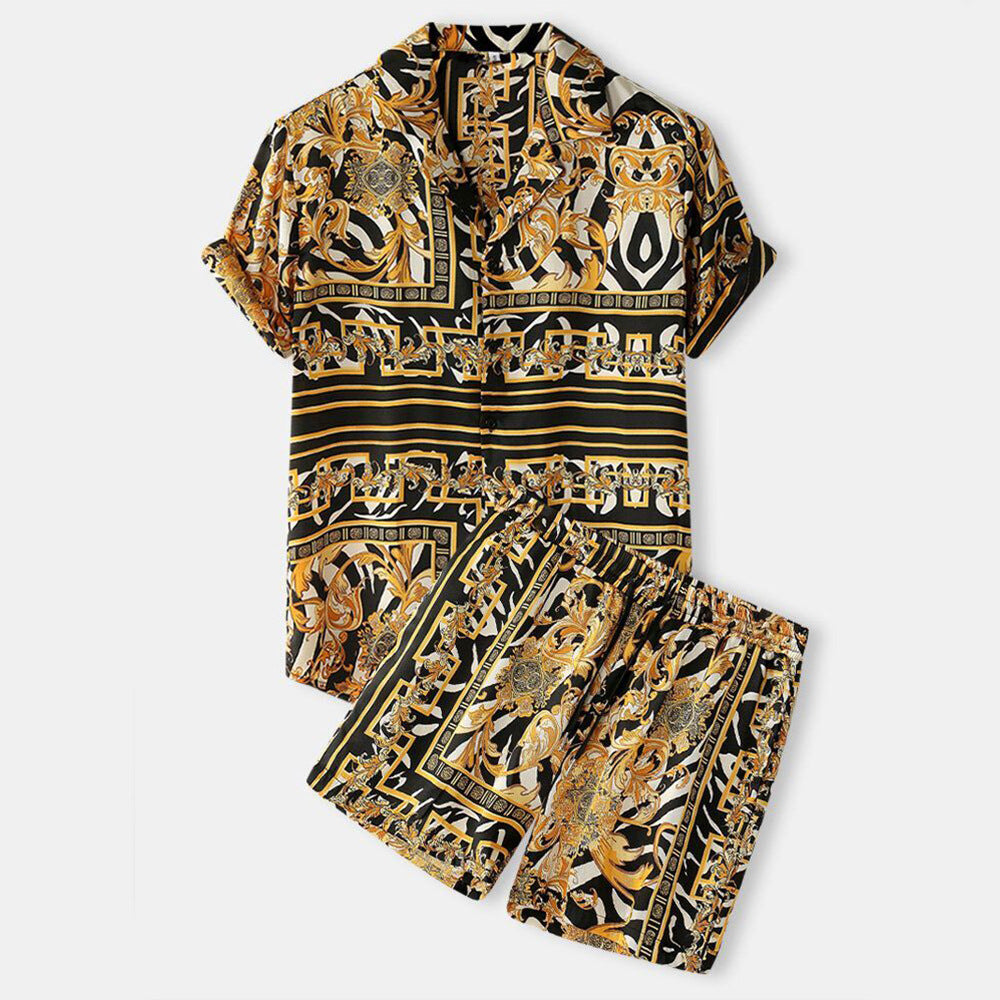 Shorts Hawaiian Shirt Suit for Men by INSANITY BEAST