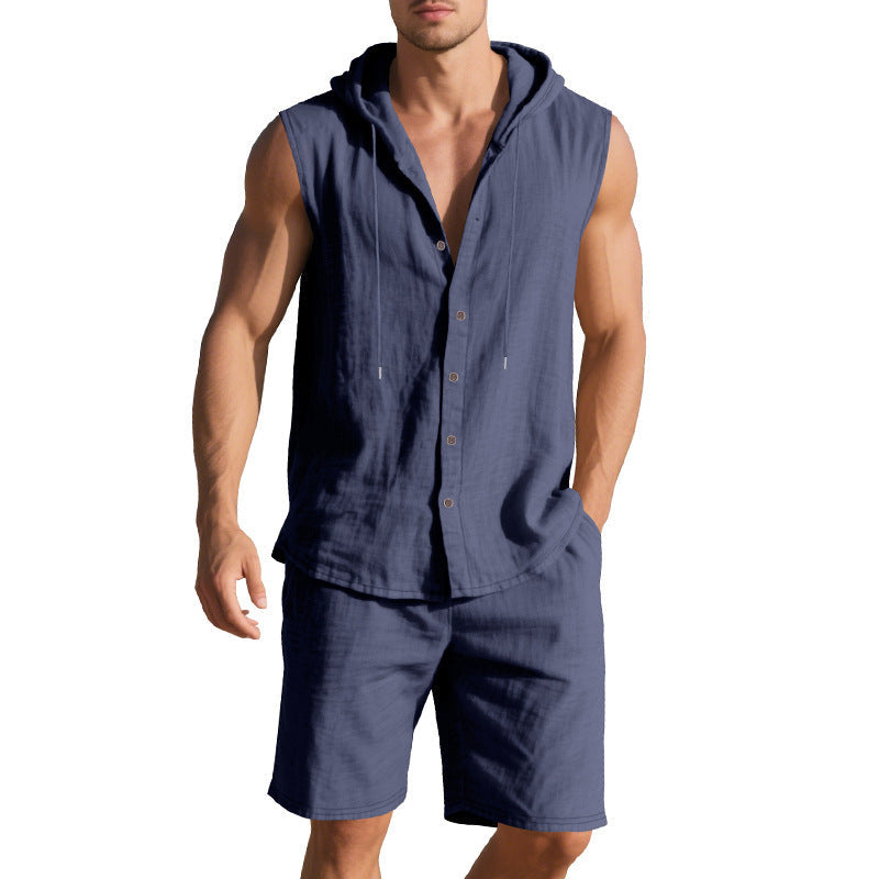 Shorts Sleeveless Shirt Suit for Men by INSANITY BEAST