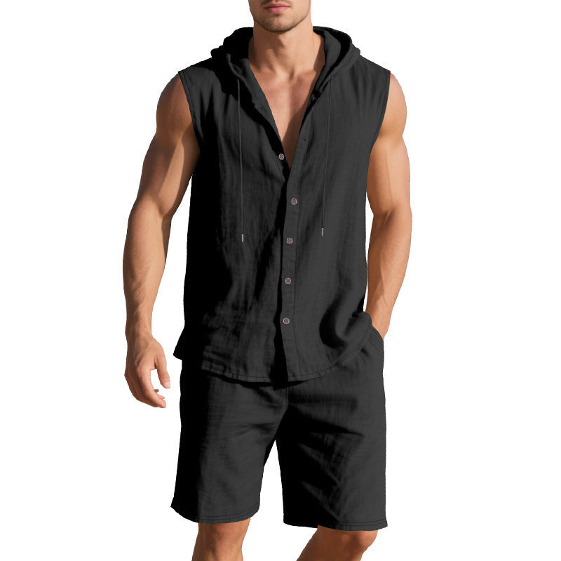 Shorts Sleeveless Shirt Suit for Men by INSANITY BEAST