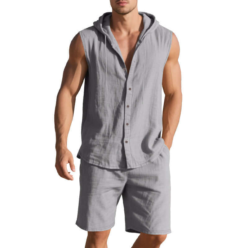 Shorts Sleeveless Shirt Suit for Men by INSANITY BEAST